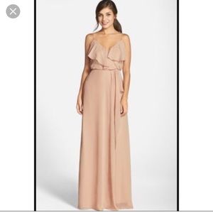 Nouvelle Amsale Drew Ruffle Front